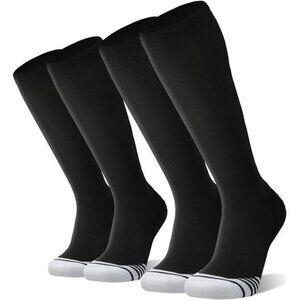 FITRELL 2/3 Pack Baseball Soccer Softball Socks for Kids Youth Men & Women